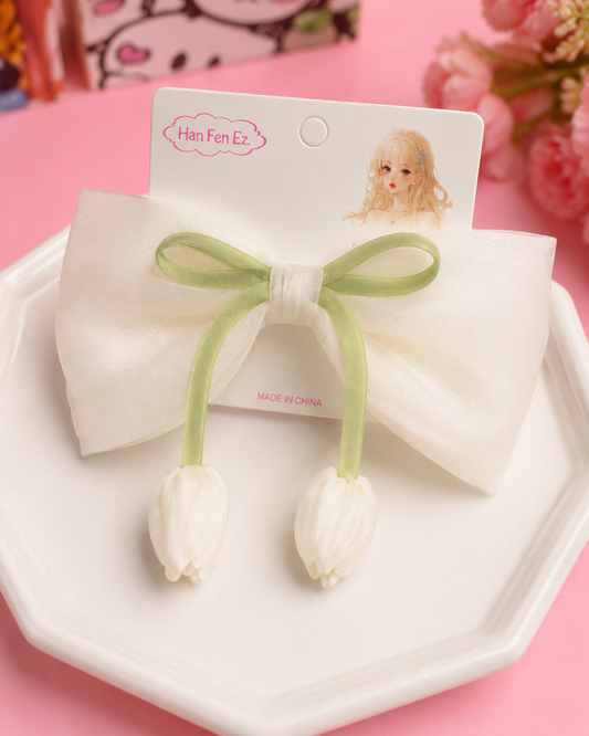 Tulip Bow Hair Clip