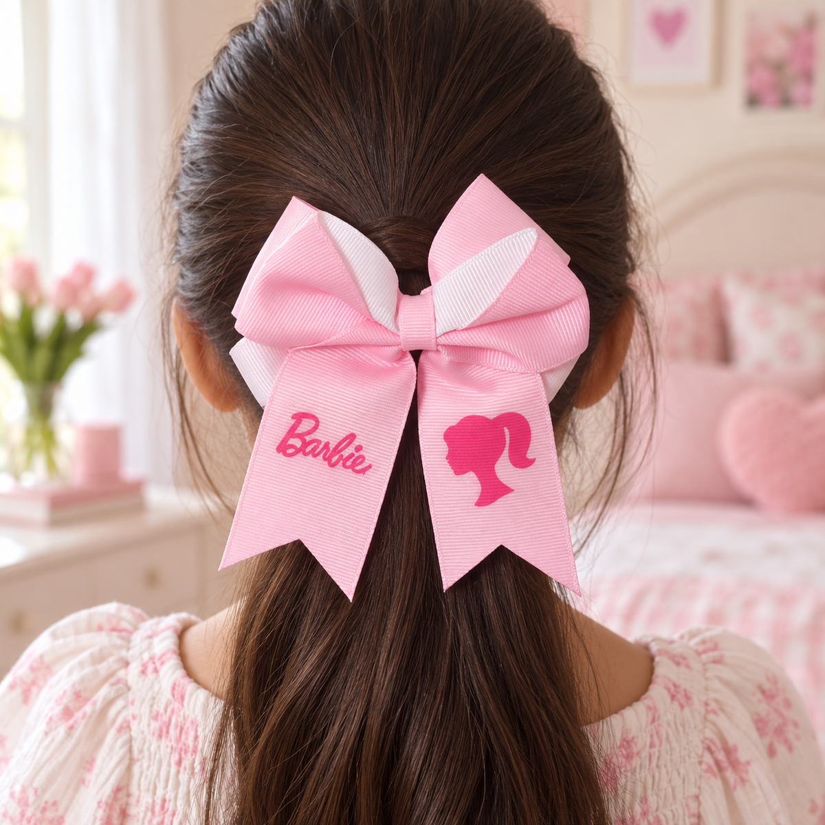 Barbie Pink Bow Hair Clip – مشبك شعر فيونكة باربي