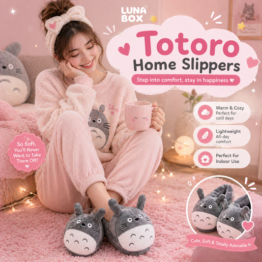 Totoro Cozy Slippers - سليبر منزلي توتورو كيوت 🐰