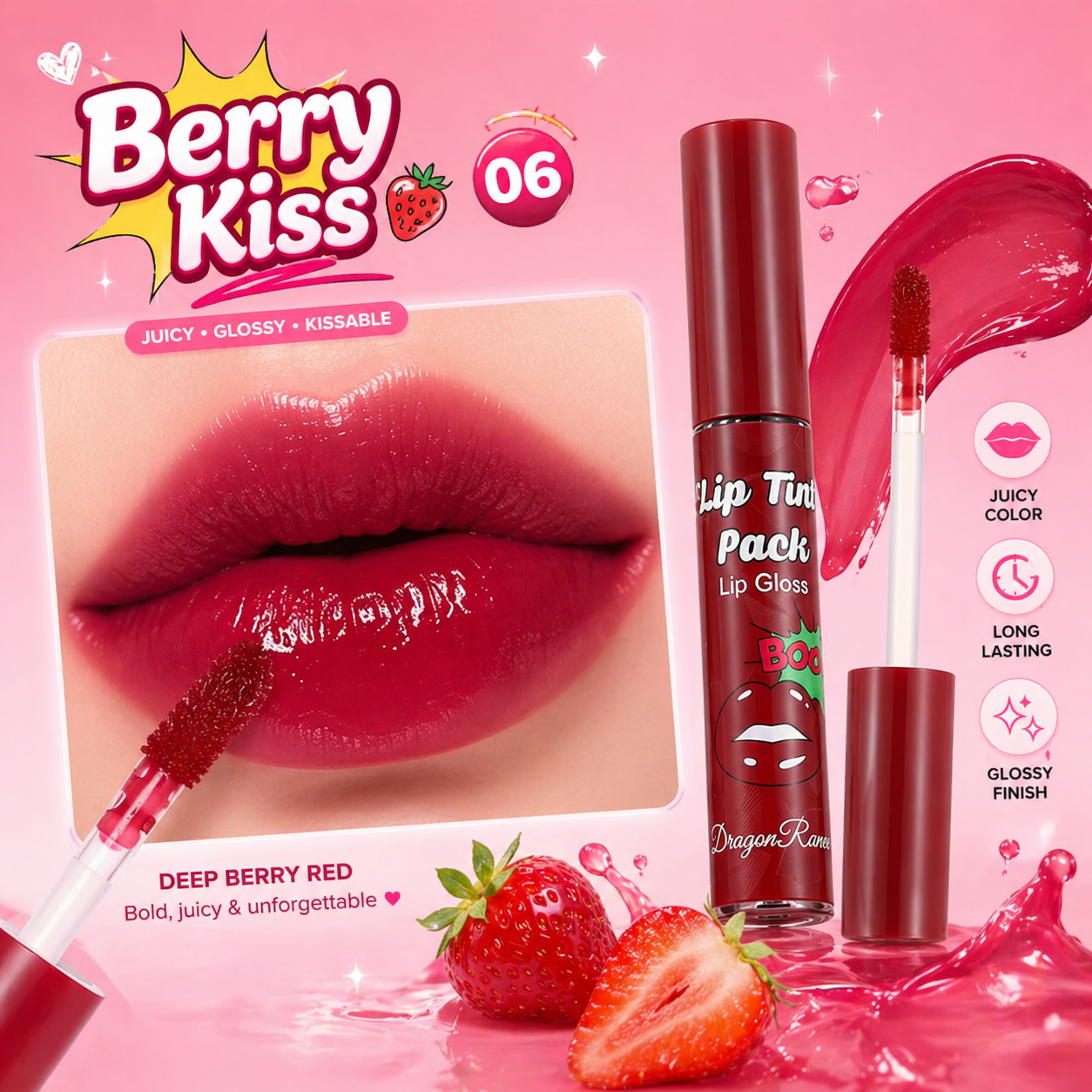 Luna Juicy Lip Tint Set - مجموعة تنت الشفاه العصيري