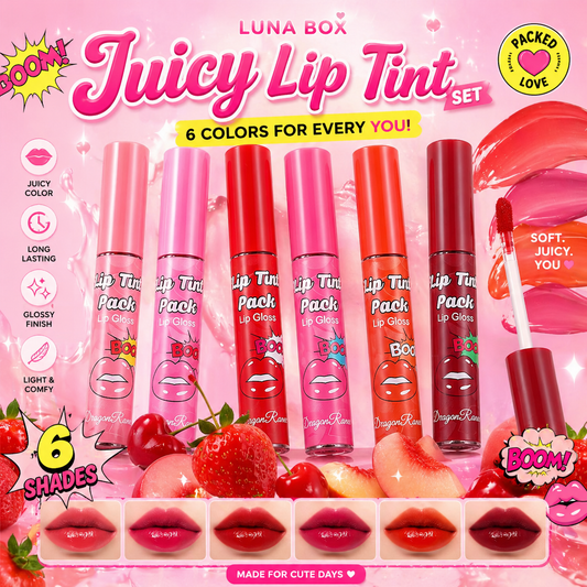Luna Juicy Lip Tint Set - مجموعة تنت الشفاه العصيري
