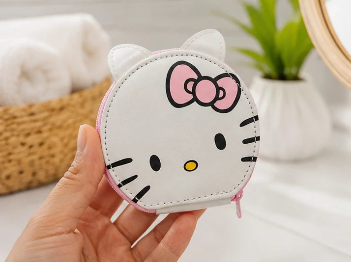 Hello Kitty Face Manicure Set with Silver Tools