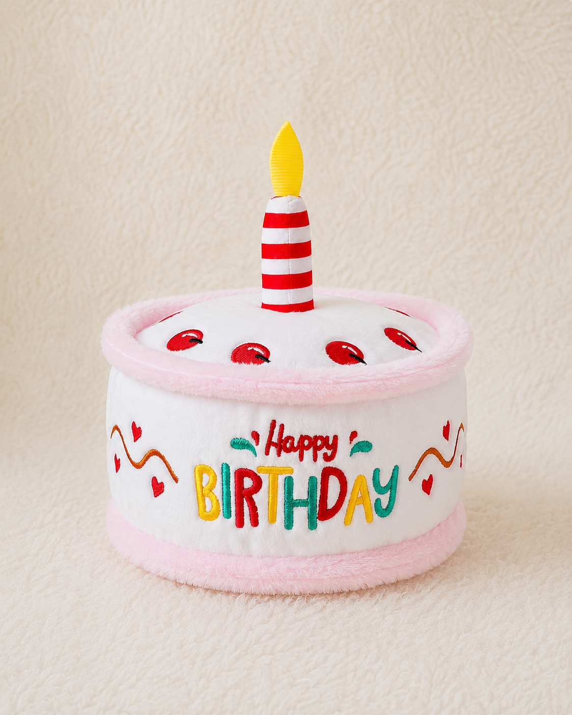 Happy Birthday Plush Cake