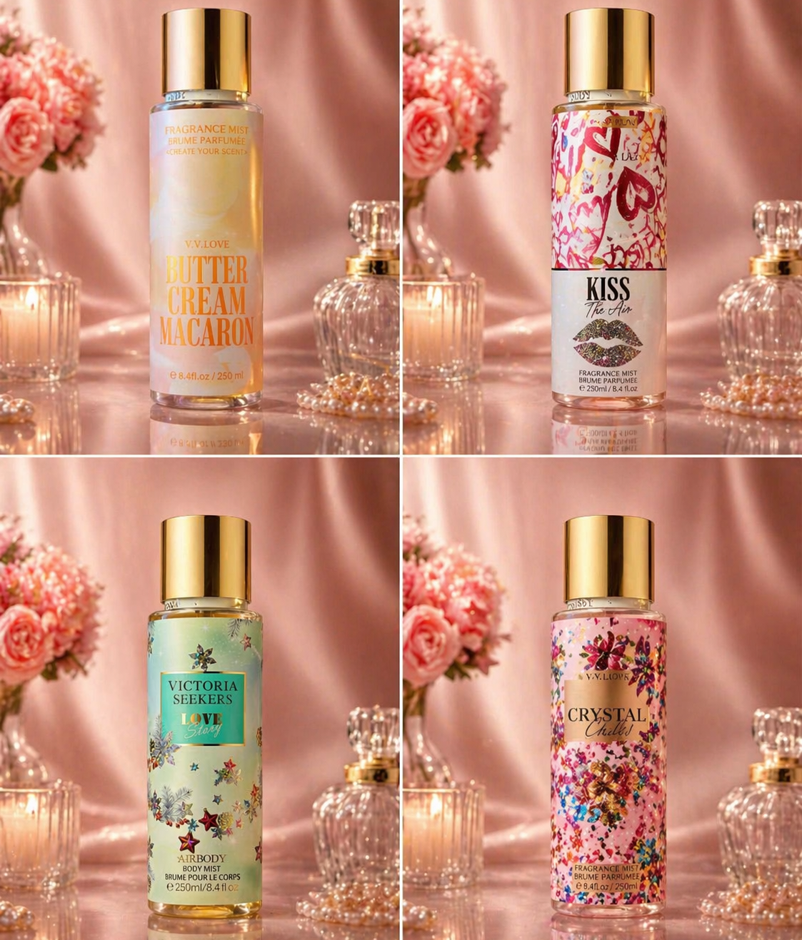 V.V Love Fragrance Mist Collection - مجموعة عطور الجسم V.V Love