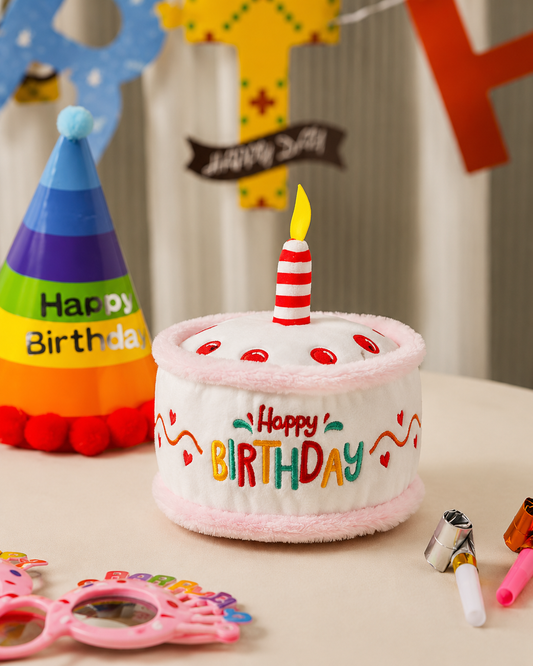 Happy Birthday Plush Cake