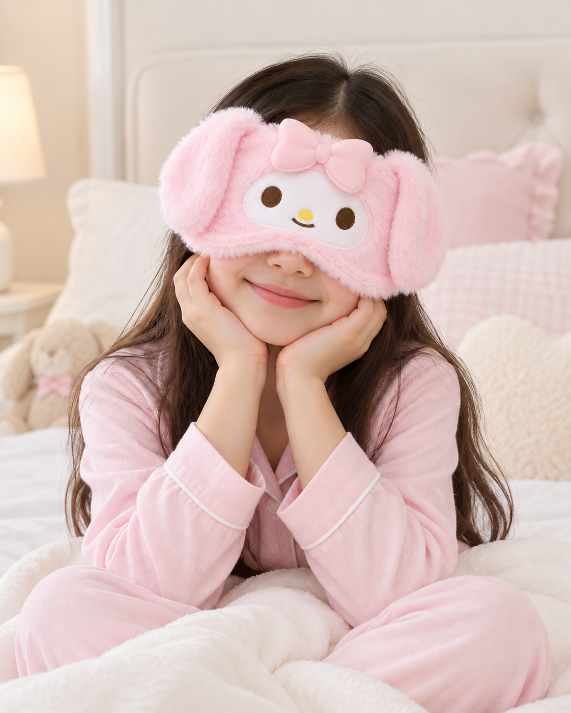 My Melody Pink Plush Sleep Mask
