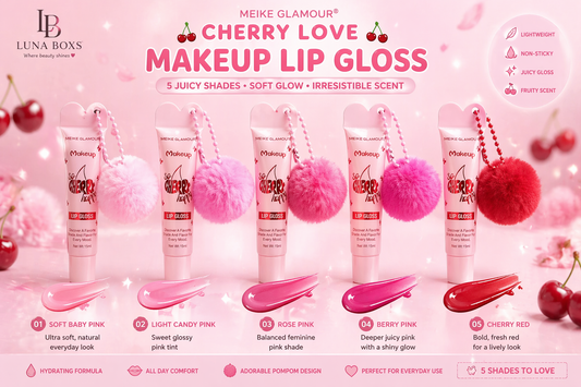 Cherry Pompom Lip Gloss - ملمع شفاه بنكهة الكرز  💖🍒